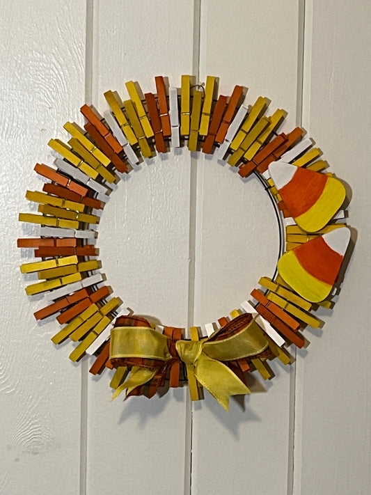 Candy Corn Wreath